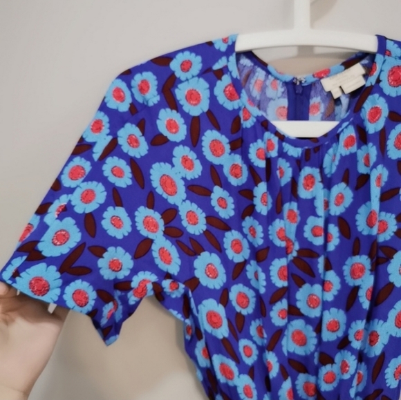 Kate Spade Blue Floral Romper Playsuit - Picture 5 of 7